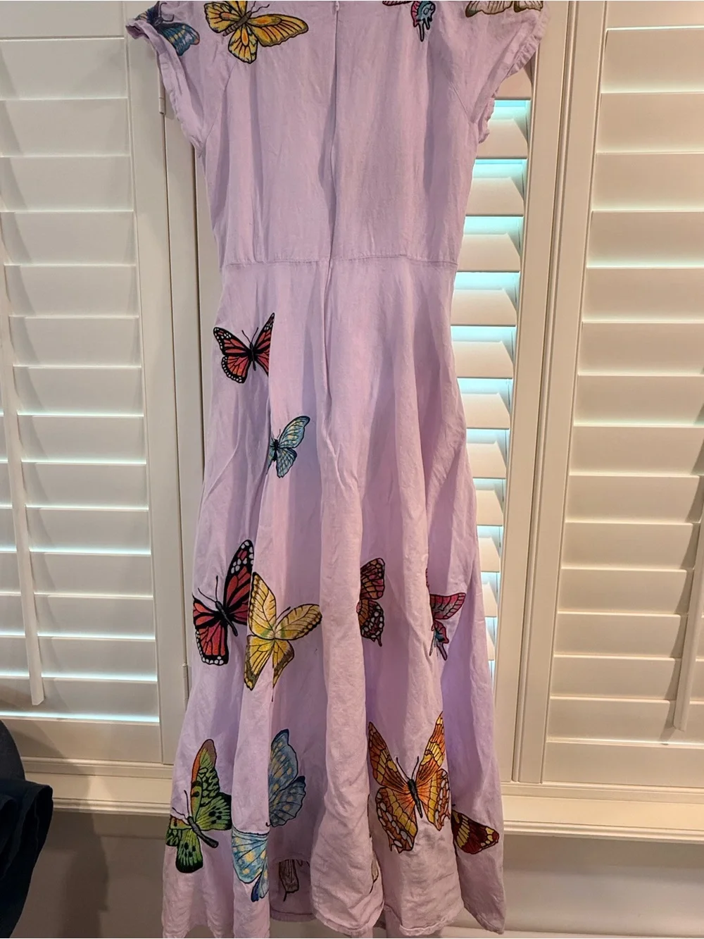 Fanm Mon Lavender Butterfly Embroidered
Papiyon Maxi Dress - Picture 7 of 16